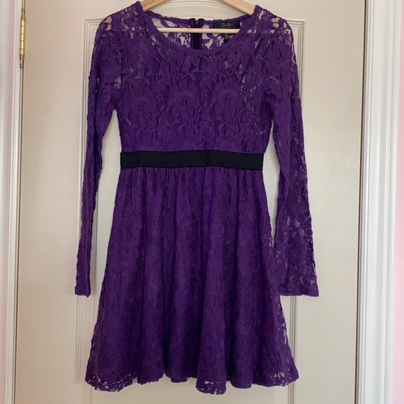 Purple Lace Jessica Simpson Dress - Picture 1 of 4